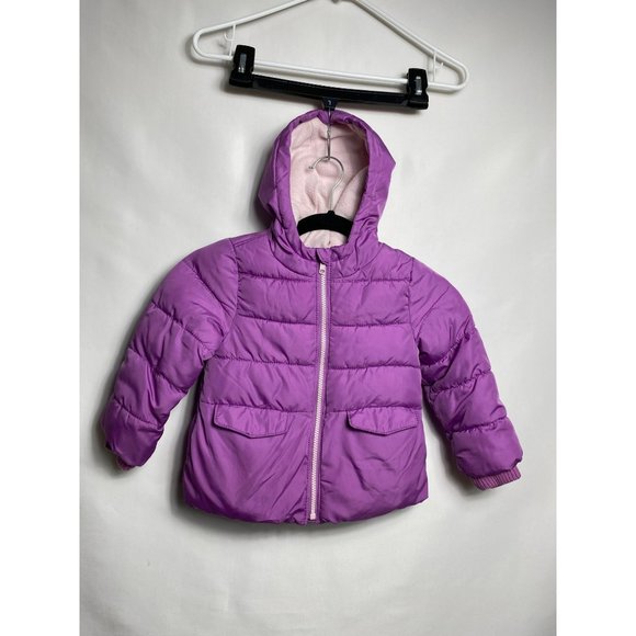 Old Navy Jackets & Coats Toddler Girls Size 4t Puffer Jacket Purple